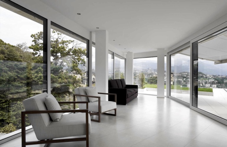 Window film in a contemporary home